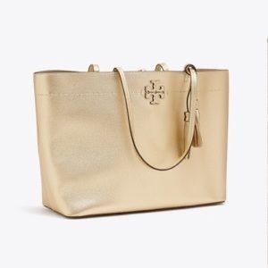 Tory Burch Holiday McGraw Tote! Gold!